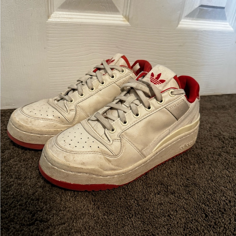 Red Adidas; size 6